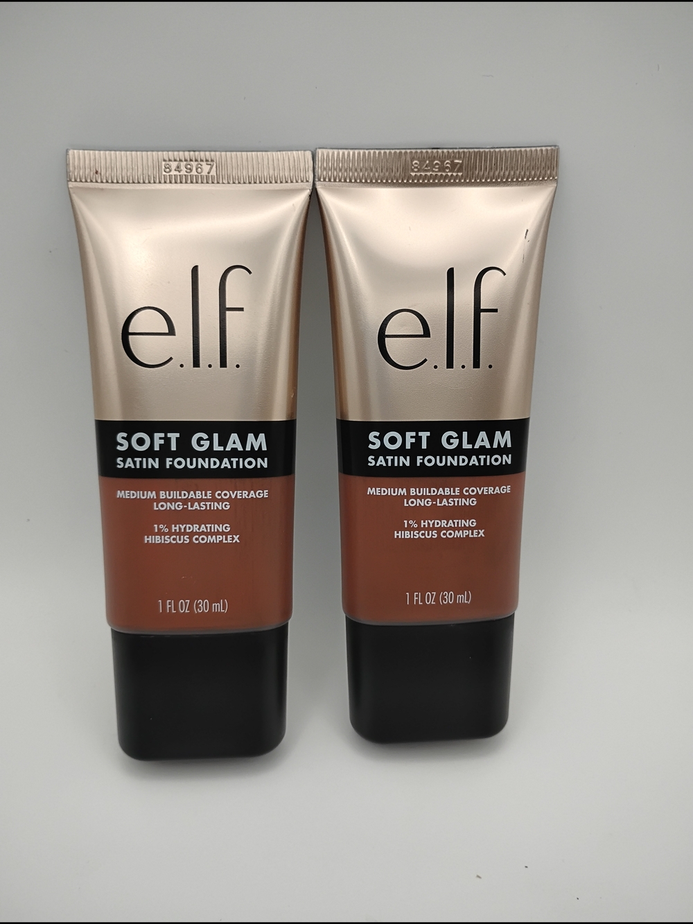 e.l.f. Soft Glam Satin Foundation - Rich Warm 62 (2-Pack) Brand New